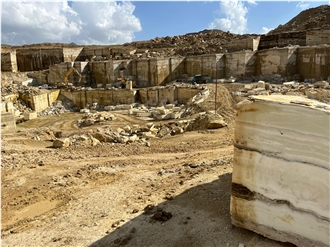 Iran Spider White Onyx Quarry