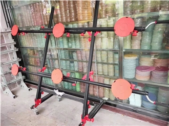 Aluminum  Lifter With 8 Suction Cups For Large Rock Lifting