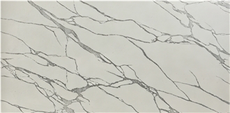 Crystallized Stone Slabs, Calacata Marble