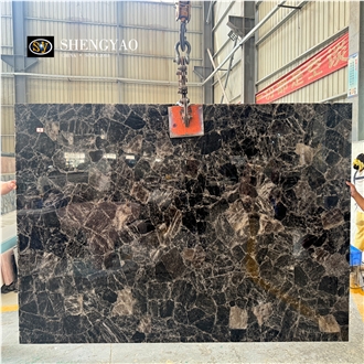 Polished Natural Smoky Quartz Gemstone Slabs