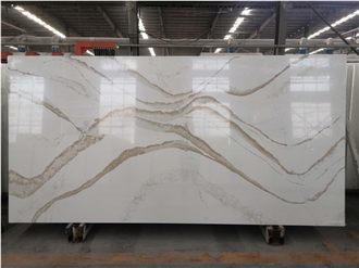 Quartz, Engineered Stone Best Selling Quartz Calacatta Slab