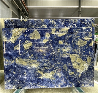 Jingtai Blue Sodalite Honeycomb Panels