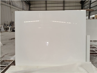 High Density Pure White Nano Stone Slabs