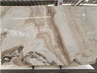 High-End White Gold Sand Sintered Stone Slabs