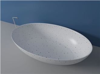 Terrazzo Artificial Stone Classic Freestanding Bathtub