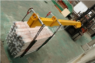 Fork Mounted Lifting Beam Forklift Boom For Stone & Steel Cargo