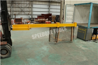 Horizontal Forklift Lifting Boom Fork Mount Crane Attachment