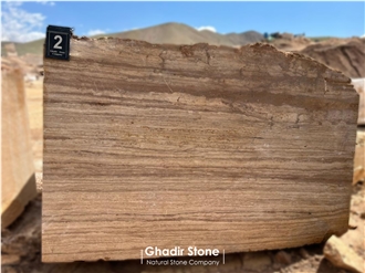Premium Iranian Roman Travertine Block (Cream Travertine)