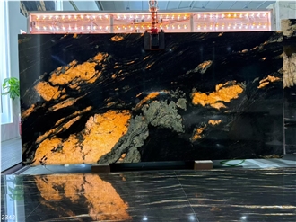 Armani Black Granite Slabs For Hotel Home Project Use