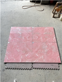 Luxury Pink Onxy Wall Tiles For Hotel Background