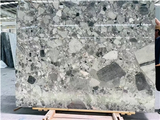 Panda Grey Marble Slabs