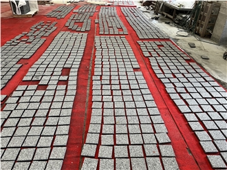 Granite Pavement Setts Flamed Finish