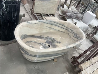 Marble  Oval Bathtub