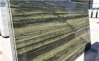 Brazil Dark‑Green Verde Bamboo Granite Polished Slabs