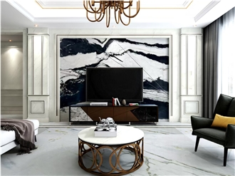China White Panda White Marble Polished Slabs Tiles