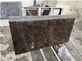 Interior Design Dark Emperador Marble Polished  Wall Tiles