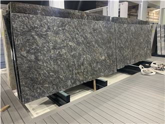 Brazilian Kozmus Black Granite Slabs For Floors