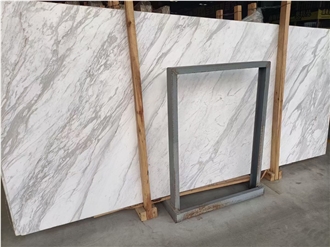 Honed Greece White Volakas Marble Slabs For Walls And Floors