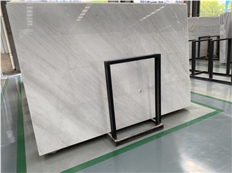Polished Bookmatched Guangxi White Marble Slabs For Floors