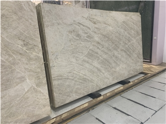 Polished Brazil Beige Perla Venata Quartzite Slabs For Walls