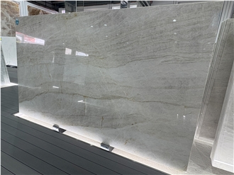 Polished Brazil Grey Perla Venata Quartzite Slabs For Walls