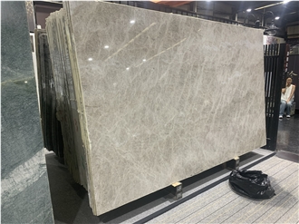 Polished Brazil White Perla Venata Quartzite Slabs For Walls