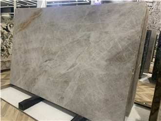 Polished Brazilian Grey Taj Mahal Quartzite Slabs For Floors