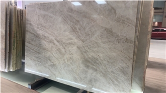 Polished Brazilian White Matira Quartzite Slabs For Floors