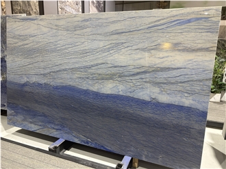 Polished Bule Azul Macaubas Quartzite Slabs