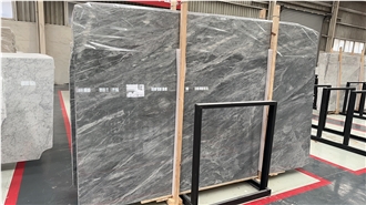 Polished Himalayan Gray Marble Slabs For Walls And Floors