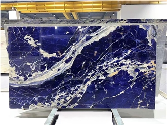 Polished Namibia Blue Sodalite Slabs For Walls