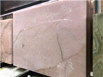 Polished Persian Pink Onyx Slabs For Walls And Floors