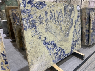 Polished Sodalite Royal Blue Marble Slabs For Walls