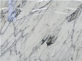 Polished White Lasa Bianco Nuvolato Marble Slabs For Walls