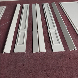 White Limestone Wall Skirting Boards For Hotel