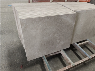 Leathered White Wood Grain Marble Tiles