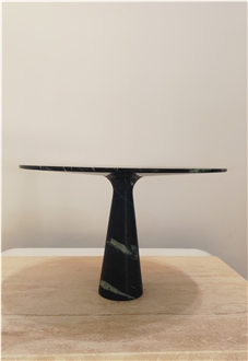 Green Marble Round Dinning Table For Home