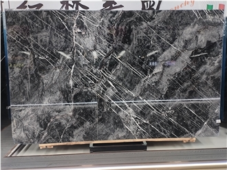 Givenchy Black Marble Slabs For Home Decor