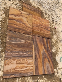 India Rainbow Sandstone Tile & Slabs