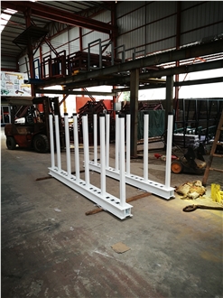 Heavy-Duty  Slab Storage Rack With Rubber Protection Option