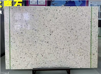 Modern White Terrazzo Slabs For Interior Applications
