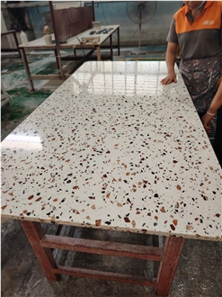Terrazzo Table Top  Engineered Stone