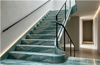 NS-AS0031 Green Artificial Marble Steps