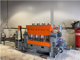 Fully Automatic 4 Heads Litchi Surface Bush Hammer Stone Machine