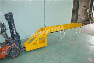 Forklift Mounted Crane Jib Boom For Container & Stone Slab Lifting