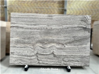 Premium Roman Silver Travertine Slabs