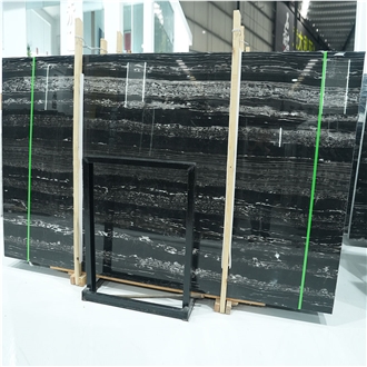 Silver Dragon Black Marble Slabs Wholesale China Factory
