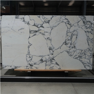 White Arabescato Marble Slabs For Villa Interiors