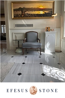 Marmara Marble Tiles With Nero Marquina