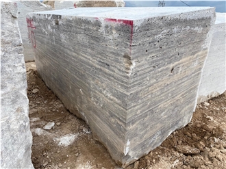 Silver Travertine Blocks For Natural Stone Projects